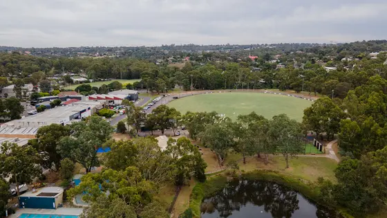 Near Ryans Reserve playground, Diamond Creek