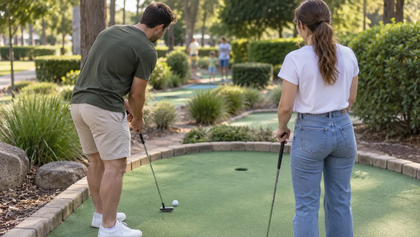 Mini golf illustration