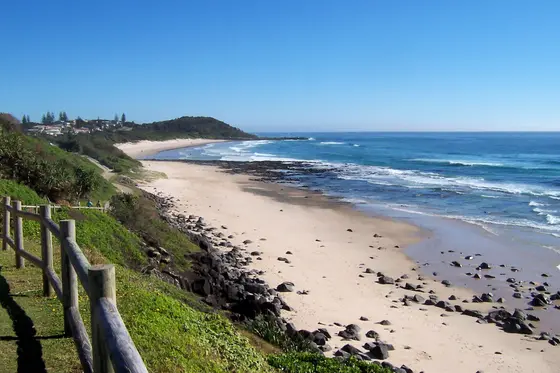 Looking north from the lighthouse carpark at shelly beach