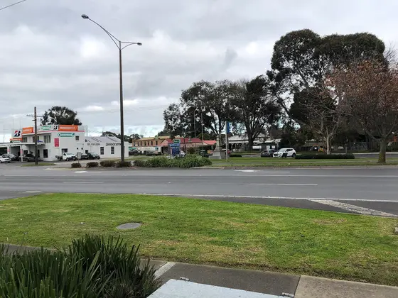 Beaconsfield Victoria by Old Princes Highway. Taken next to Beaconsfield Plaza Shopping Centre. Faces the Old Post Office (white building) and the cenotaph.
