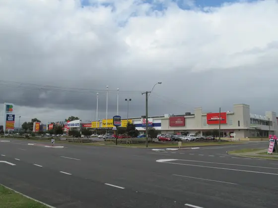 Shops on William Street, Beckenham, Western Australia, near the Beckenham railway station.