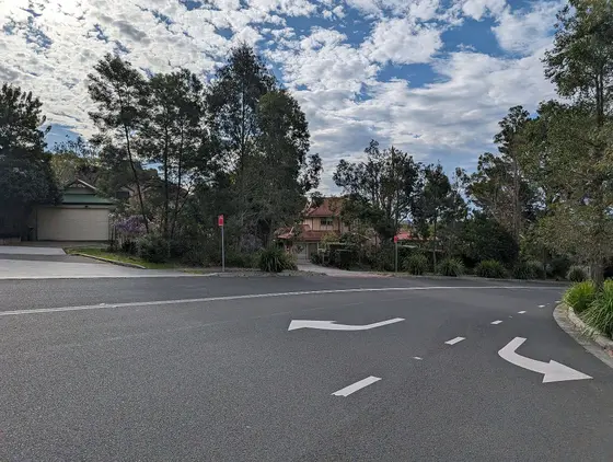 This is the area of Cherrybrook, near its railway station.
