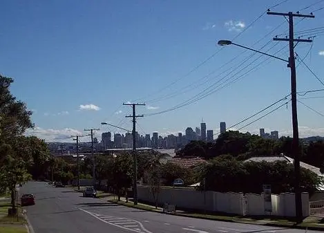 Brisbane CBD from Chatsworth Road at Upper Cornwall Street, Coorparoo