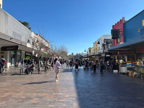 The Rowe Street mall in Eastwood
