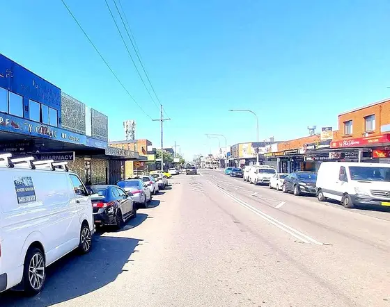 The Boulevarde, the main street of Fairfield Heights, NSW, Australia