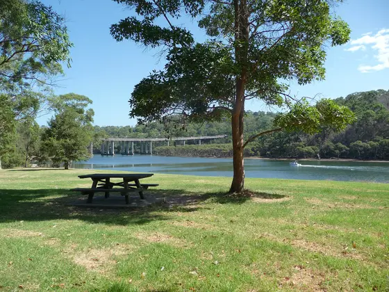 Roseville Bridge Picnic Area in the Davidson Park State Recreation Area