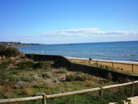 Frankston, Victoria beach and coastline facing south-east
