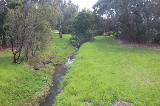 Merlynston Creek is a tributary of Merri Creek in Melbourne's northern suburbs. It is about 11 km long from its source in the industrial areas in north Campbell