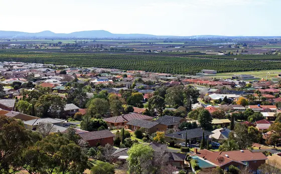 View over Griffith NSW