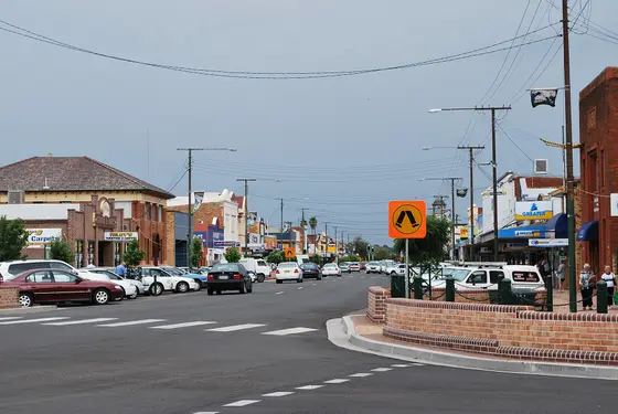 Main street of en:Gunnedah, New South Wales