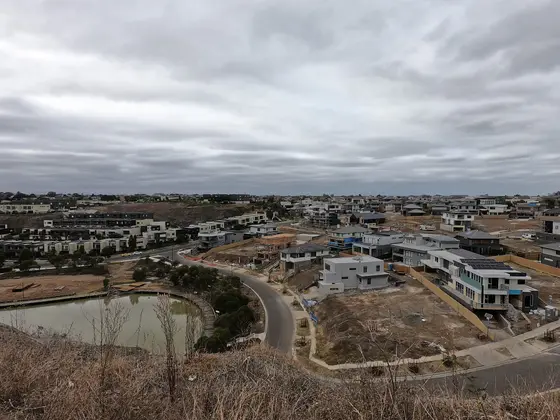 View of Valley Lake Estate looking east, Keilor East