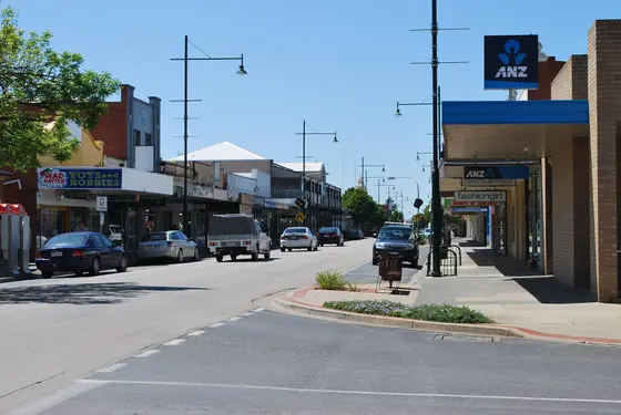 Allan St, the main street of Kyabram, Victoria