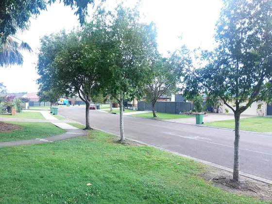 Photo of Springs Drive in Little Mountain, Sunshine Coast, Queensland, Australia.