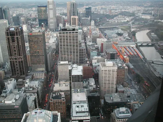 Melbourne CBD aerial