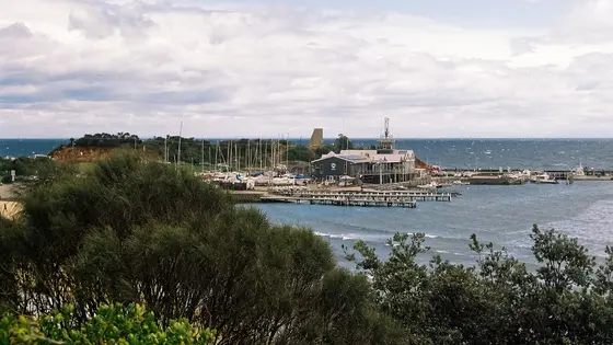 Mornington Victoria the yacht club and Pier in the background