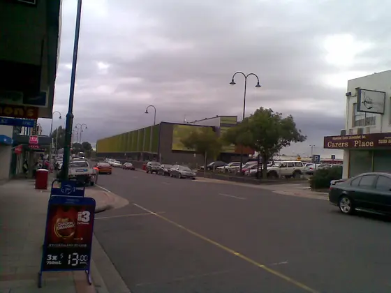 Commercial Road, the main street, of Morwell, Victoria.