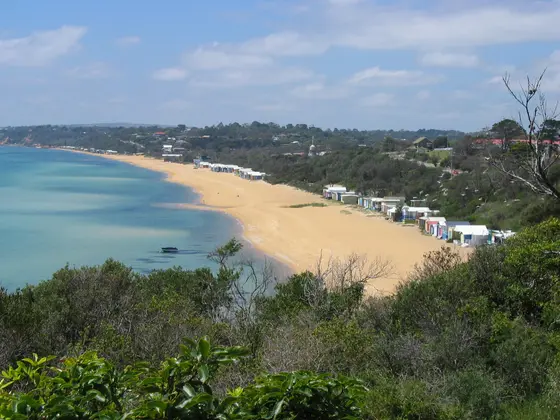 Mount Martha Beach looking north-east from near Victoria Crescent, Mount Martha, Victoria.