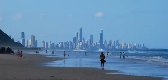 Palm Beach, Queensland View towards the Gold Coast